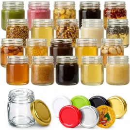 100x-40ml-sloiczek-sloik-na-miod-swieczki-dzem-szklany-maly-zakretki-fi43