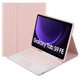 etui-z-klawiatura-bluetooth-touchpad-do-galaxy-tab-s9-fe-rozowe-strado