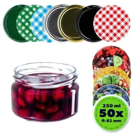 50-szt-sloik-250-ml-sloiki-na-miod-zakretki-fi82-szklany-przetwory-do-swiec