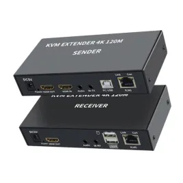 przedluzacz-kvm-extender-4k-120m-zestaw-hdmi-usb-do-zdalnego-sterowania