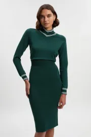zielona-dopasowana-sukienka-mini-ze-stojka-karen-millen-s