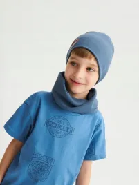 niebieski-prazkowany-komin-reserved