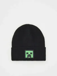 czarna-czapka-minecraft-reserved-54-cm