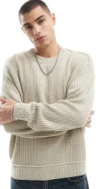 bezowy-sweter-meski-hollister-l