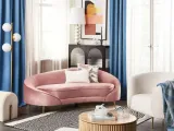 sofa-welurowa-rozowa-savar-stan-nowy