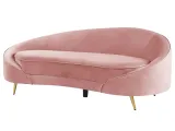 sofa-welurowa-rozowa-savar-stan-nowy