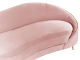 sofa-welurowa-rozowa-savar-stan-nowy