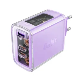 ladowarka-sieciowa-gan-65w-3-porty-1x-usb-2x-usb-c-fioletowa
