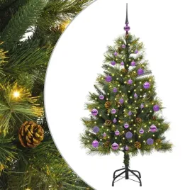 sztuczna-choinka-z-zawieszkami-zielony-150-cm