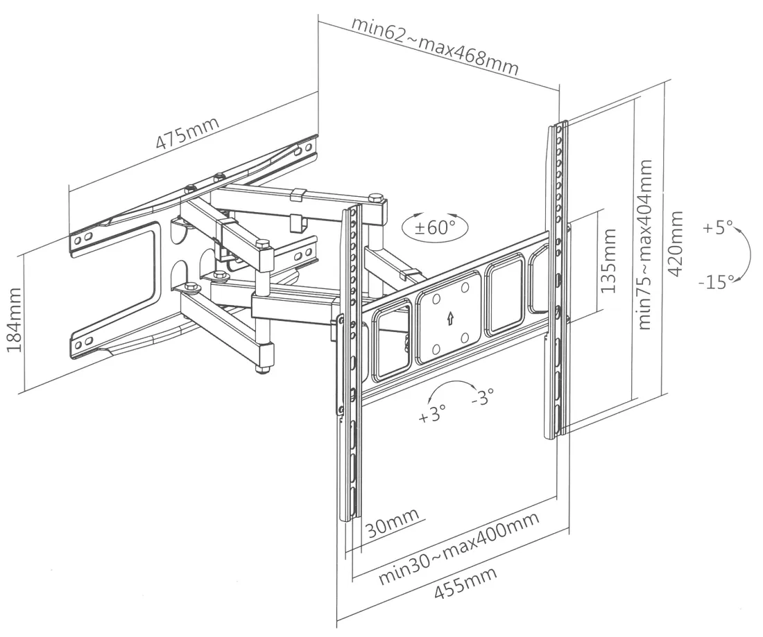uchwyt-scienny-brateck-lpa63-446