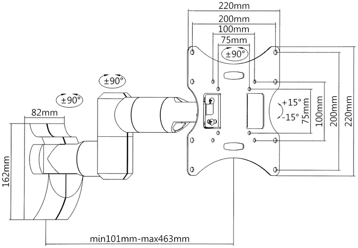 uchwyt-scienny-brateck-lcd-503an-typ-obrotowy-uchylny