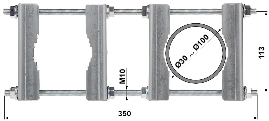 obejma-dystansowa-ozp-100