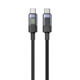 unitek-przewod-usb-c-pd-60w-480mbps-z-wyswietlaczem-3m-z-oplotem-czarny