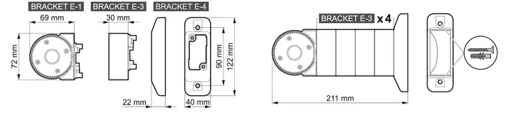 uchwyt-do-czujek-ruchu-bracket-e-agate-ex-satel