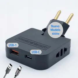 listwa-3-stars-4000w-4-gniazda-usb-c-usb-a-plaska-180-czarna