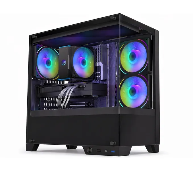 GLASS Q1 RGB Ryzen 7 5700X RTX 5060 32GB SSD 1TB WIFI W11 DLSS 4
