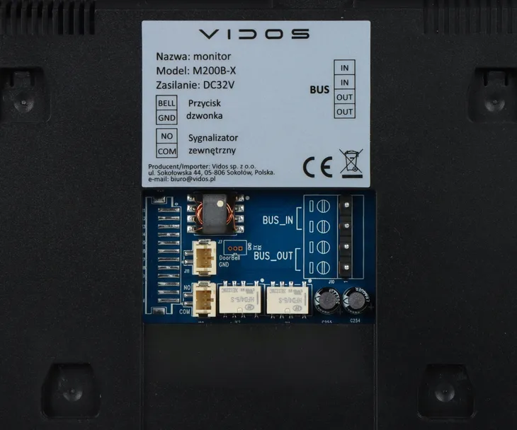 panel-wewnetrzny-m200b-x-vidos-2ip
