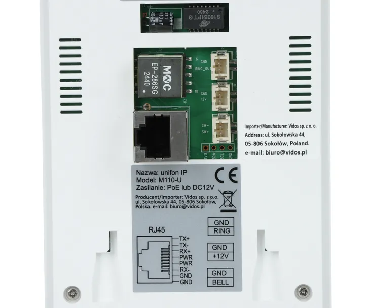 panel-wewnetrzny-m110-u-vidos-ipx