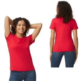koszulka-damska-t-shirt-gildan-softstyle-gil6500-czerwona-l
