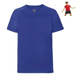 koszulka-t-shirt-dziecieca-sport-wf-poliester-fruitloom-niebieska-royal-116
