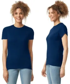 t-shirt-koszulka-damska-bawelna-softstyle-gildan-gil64000-granat-s