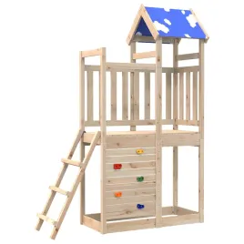 wieza-zabaw-brazowy-1105-x-525-x-215cm-lite-drewno-sosnowe