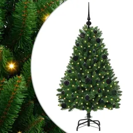sztuczna-choinka-z-150-diodami-led-zielony-120-cm-pvc-i-metal