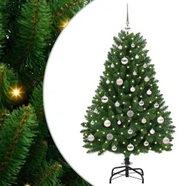 sztuczna-choinka-z-150-diodami-led-zielony-120-cm-pvc-i-metal