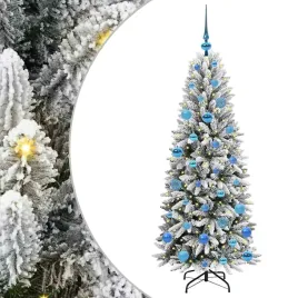 sztuczna-choinka-bialy-150-cm-pvc-plastik-stal-i-pe