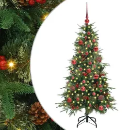 sztuczna-choinka-z-zawiasami-z-podstawa-zielony-150-cm-pe-i-pvc