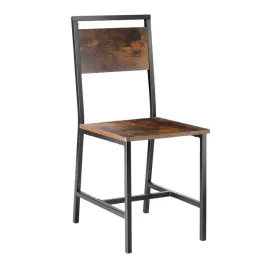 krzesla-do-jadalni-rustykalne-vevor-zestaw-2-szt-drewniane-metalowe-nogi
