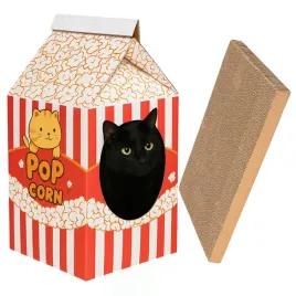 drapak-tekturowy-dla-kota-domek-budka-legowisko-zabawka-do-drapania-popcorn