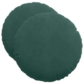 poduszki-na-siedziska-2-szt-ciemna-zielen-o50-x-19-cm-aksamit