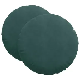 poduszki-na-siedziska-2-szt-ciemna-zielen-o60-x-21-cm-aksamit