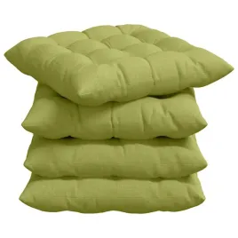 poduszki-na-siedziska-4-szt-jasnozielony-40-x-40-x-6-cm-tkanina