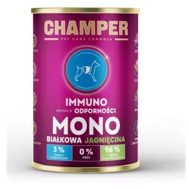 mokra-karma-dla-psa-champer-immuno-monobialkowa-jagniecina-400g
