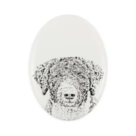 spanish-water-dog-commemorative-plaque-with-a-photo-of-a-dog-tombstone-w