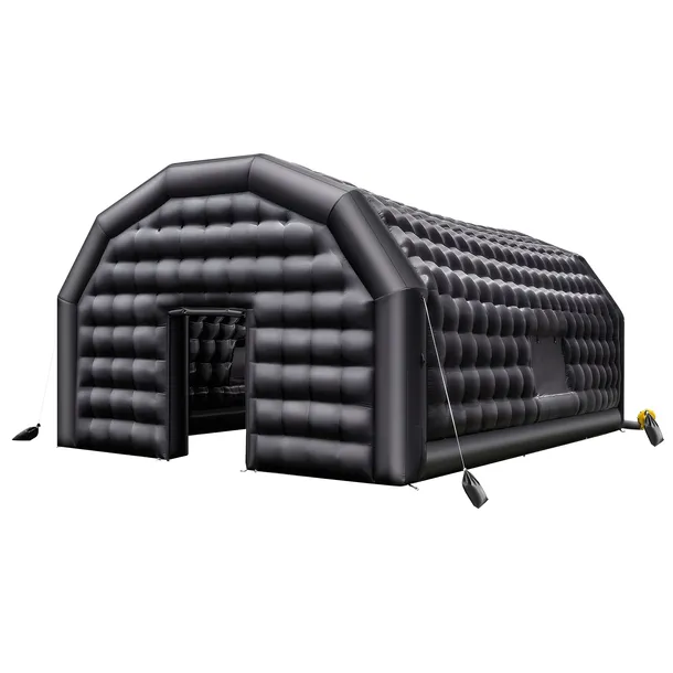 NADMUCHIWANY NAMIOT IMPREZOWY VEVOR 8X6X4M CZARNY Z DMUCHAWĄ 1100W PREMIUM