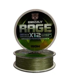 12-splotowa-plecionka-wedkarska-grizzly-rage-zielona-mocna-012mm-150m-21kg