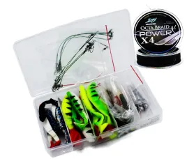 zest-przynet-spinningowych-w-pudelku-mix-kolor-70-element-gratis-plecionka