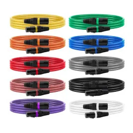 vevor-kabel-xlr-1-m-10-szt-symetryczne-kable-mikrofonowe-dmx-gold-plated