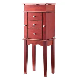 szafka-na-bizuterie-vevor-drewniana-stojaca-z-lustrem-i-3-szufladami