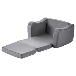vevor-sofa-dziecieca-skladana-2w1-fotel-z-gabka-28d-krotki-plusz-szary