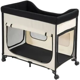 vevor-podwyzszone-legowisko-dla-psa-xl-skladane-z-kolkami-i-torba-bezowe