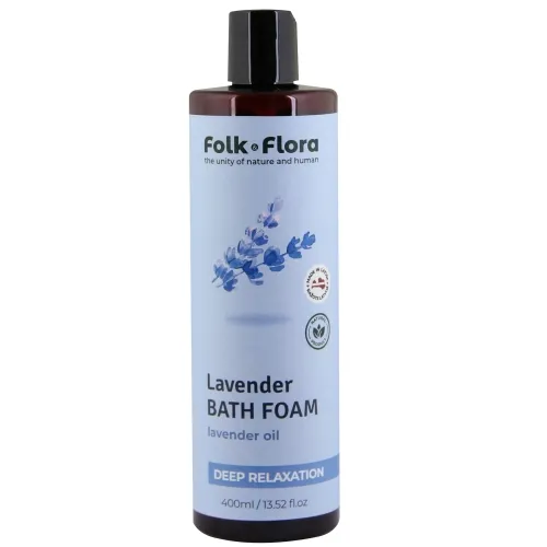 Głęboko relaksacyjna pianka do kąpieli ”Lawenda” Folk&Flora 400ml