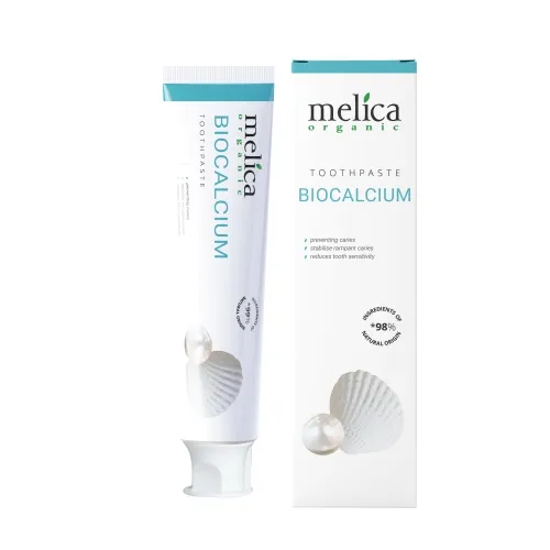 Melica Organic Naturalna Pasta do Zębów Bez Fluoru Biocalcium 100ml
