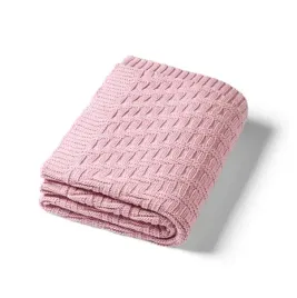 kocyk-dzianinowy-bawelniany-babyono-rozowy