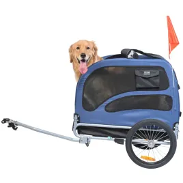 profesjonalna-przyczepka-rowerowa-vevor-dla-psa-45-kg-stal-weglowa-tkanina