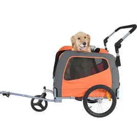 przyczepka-rowerowa-dla-psa-vevor-2-w-1-udzwig-30-kg-solidna-orange-szara