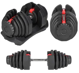 hantle-regulowane-do-cwiczen-40-kg-bisanti-premium-system-regulacji